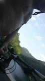 Str8 bike ride guy stroke & cum snapshot 2