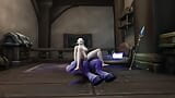 Bruja rubia toma una gran polla azul: parodia de Warcraft snapshot 9