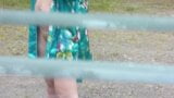 Naked in public. Neighbor saw pregnant neighbor in window who was drying clothes in yard without bra and panties. Nudist snapshot 5