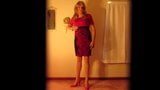 Crossdresser showing off her panties snapshot 2