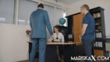 MARISKAX – Lady Lyne fucked by her two coworkers snapshot 2