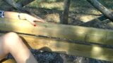 Masturbation und Orgasmus im Park in Rom - echt snapshot 6