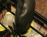 Yellow and black - the bikerslave gets a massage again snapshot 5