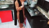 Desi Housewife Fucked Roughly In Kitchen While She Is Cooking With Hindi Audio snapshot 2