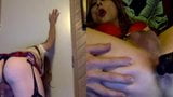 Sexy tasha travestito trans che balla dildo schermo diviso snapshot 8