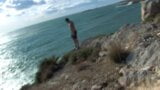 Beach voyeur fingers and fucks redhead bikini babe snapshot 1