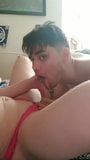 Sucking Femboy Delicious Curved cock snapshot 4