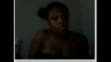 black girl having fun on cam snapshot 9