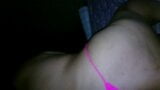 I put on the pink panties that he likes so much and he records how I ride it and enjoys it snapshot 7