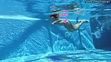 Russian petite tight babe Lincoln nude in pool snapshot 3