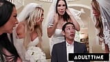 ADULT TIME - Big Titty MILF Brides Discipline Big Dick Wedding Planner With INSANE REVERSE GANGBANG! snapshot 5