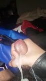 Jacking off in my leather jacket snapshot 9