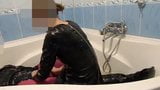 pantyhose bath fun snapshot 17