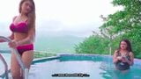 Hot Lesbian Sex In Pool In Front Of Boyfriend snapshot 4