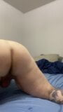 Fat hairy chub bear plays with one plug and two dildos snapshot 4