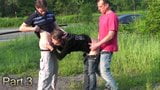 Extreme public group threesome gangbang sex orgy PART 3 snapshot 1