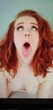 huge cumshot on ahegao redhead girl after 20 days of nofap snapshot 3