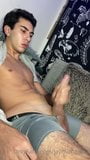 Twink 18 yo with huge cock jerking snapshot 7