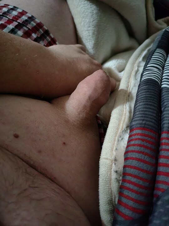 Nice wet big dick having a l9ng slow and fast masturbation woth cumming before going to bed