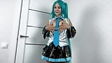 Pussy Fucked Vocaloid Hatsune Miku in different positions and gets Cum Inside - Cosplay snapshot 7