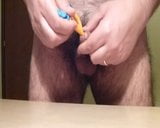 Cumming with catheter inside and milking off the sperm after snapshot 6