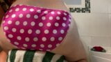 pink and white satin panties snapshot 1