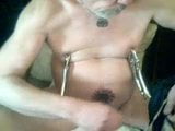 tonyslave clamping his slave nipples naked snapshot 10