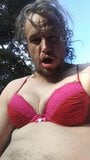 I masturbate. In nature with Bra to my friend snapshot 1