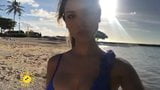 Eiza Gonzales selfie on the beach snapshot 1