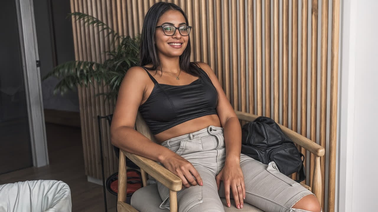 Nerd Colegial Latina Adolescente Com culos Transforma O Casting Em 
