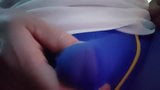 Blue nylon undies snapshot 8