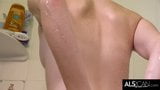 Tall Blonde Lena Anderson Masturbates in the Shower snapshot 3