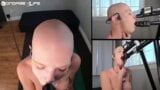 Advanced Dildo Training for sexy bald woman snapshot 18