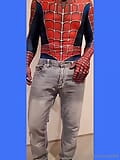 スパイダーマンのコックとSpiidersmansザーメンコスプレスパイダーマンのウェブの snapshot 3