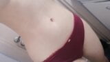 Home beautiful striptease and gentle masturbation close-up with a passionate orgasm snapshot 8