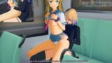 Kirino kousaka - sexo cachondo en autobús con femboy (oreimo) snapshot 9