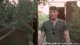 Hunk Daddy Brent Corrigan Greeted By Twink Ass Dick Sucking snapshot 1