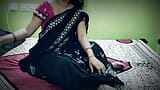 Telugu hot couple My hot wife in black saree snapshot 2