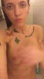 Tattooed beauty showers snapshot 7