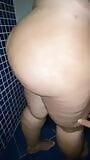 She spied on my stepmother while she bathes, she is very horny and she touches herself until she squirts snapshot 14