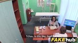 Doktor hospital palsu batang tebal meregangkan Portugis panas snapshot 3