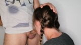 A friend with pigtails gives me a good deep throat blowjob snapshot 5