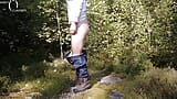 Outdoor Birching Compilation: Please Spank Me with the Birch Rod I Hold in My Pussy snapshot 5