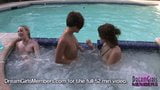 Horny Hot Tub Threesome On Spring Break snapshot 1