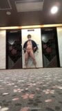Public hotel elevator naked cumshot snapshot 9