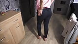 Amateur Milf Try On Haul Jeans And Teasing Visible Panty Line snapshot 5