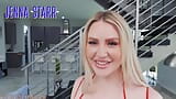 Jenna Starr keert terug naar grote geoliede konten!  De bubbel reet blondine is terug! snapshot 5