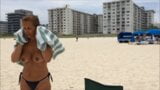 Mierda esposa en playa snapshot 4