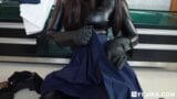 Fejira com – Leather-clad girl masturbates while doing housework snapshot 4