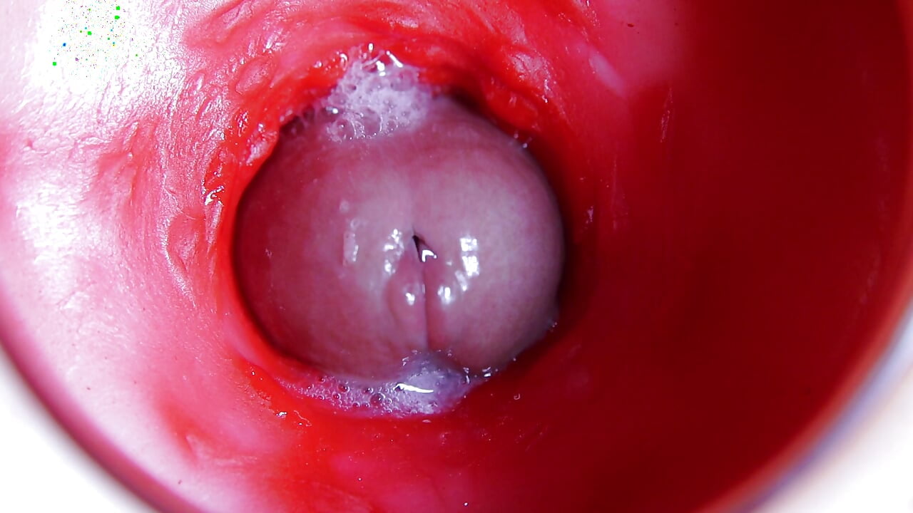 A huge cock inside a wet hole spews liquid and will soon fill with milk